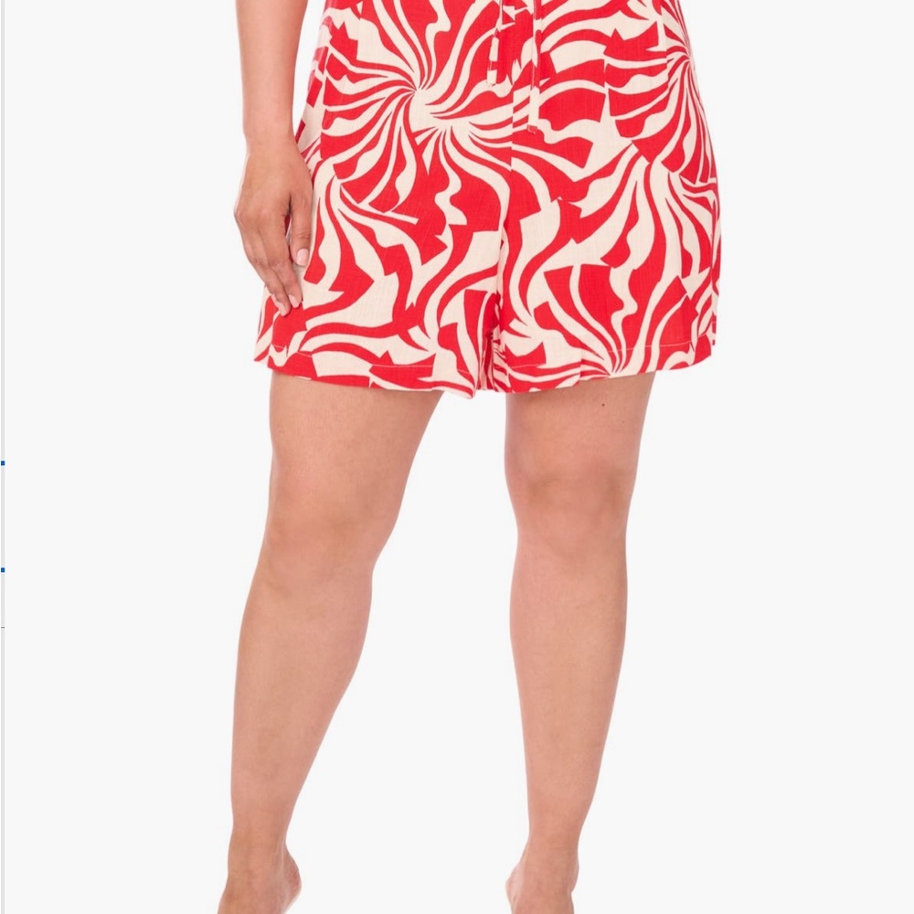 Vince Camino Red and White Women's Shorts